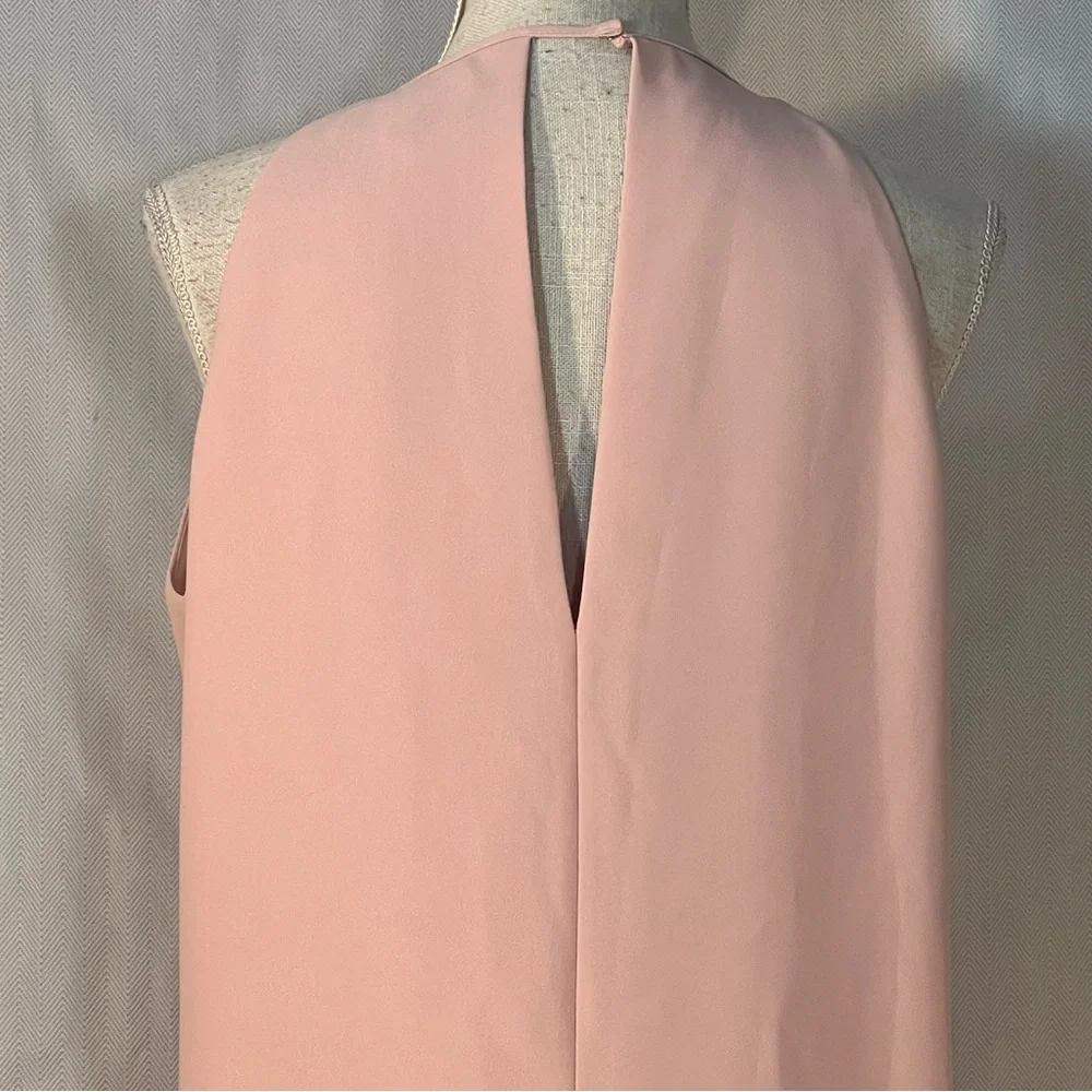 Sam Edelman Mini Dress Light Pink Keyhole V Neckline Sleeveless A Line EUC 10 👍